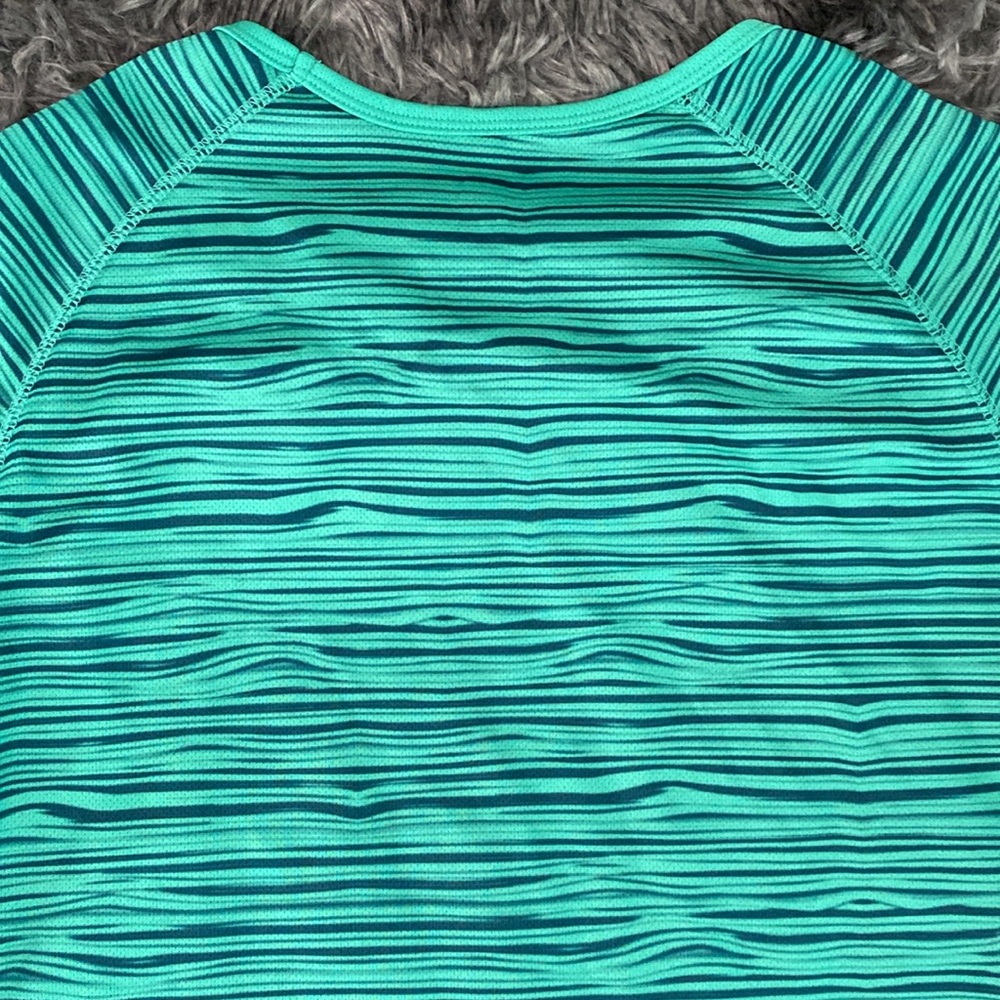 Champion duodry dark seafoam green and navy horizontal strap sporty top - Picture 12 of 17